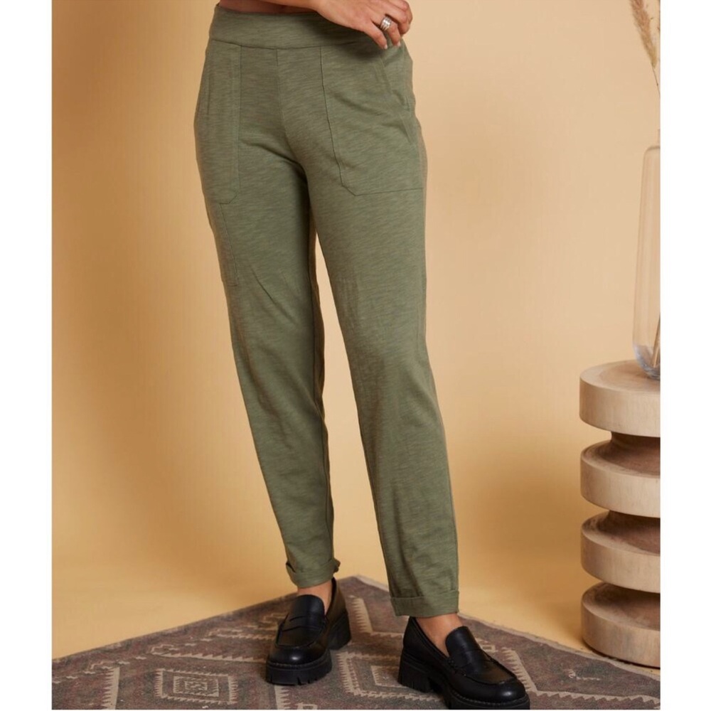 Known Supply Nolan Pants 100% Organic Cotton Army Green Size L Pull On